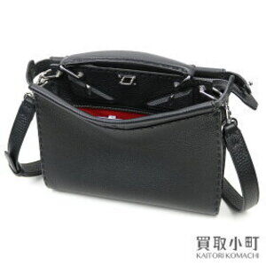 Fendi Peekaboo Iconic Fit Selleria Bag Bugs Monster Eye Black Briefcase